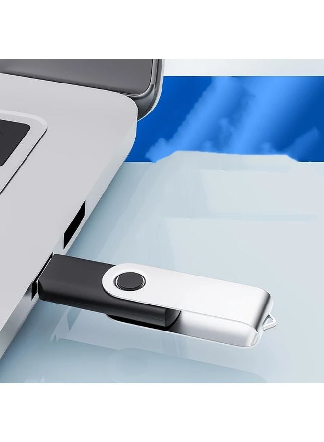 LANSTEN 128GB USB 3.1 محرك فلاش عالي السرعة بتصميم معدني دوّار، تخزين محمول - Image 4